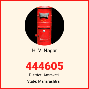 H. V. Nagar pin code, district Amravati in Maharashtra