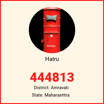 Hatru pin code, district Amravati in Maharashtra