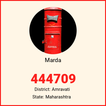 Marda pin code, district Amravati in Maharashtra