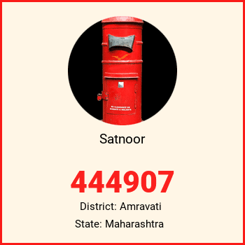 Satnoor pin code, district Amravati in Maharashtra