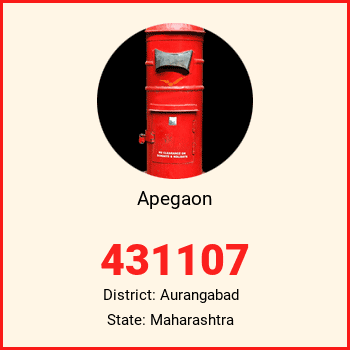 Apegaon pin code, district Aurangabad in Maharashtra