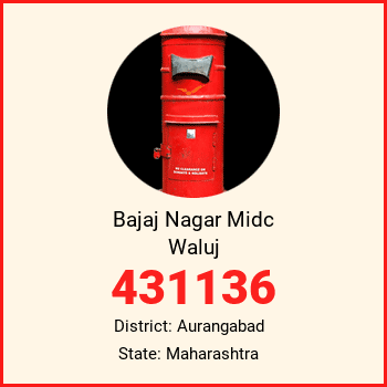 Bajaj Nagar Midc Waluj pin code, district Aurangabad in Maharashtra