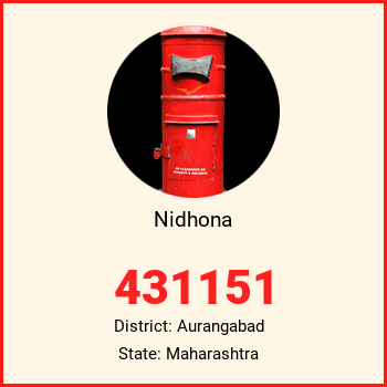 Nidhona pin code, district Aurangabad in Maharashtra