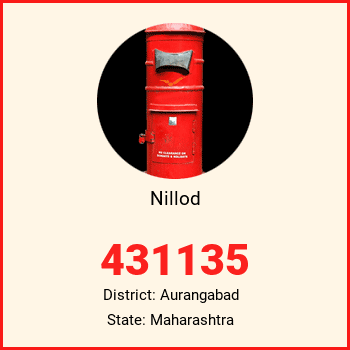 Nillod pin code, district Aurangabad in Maharashtra
