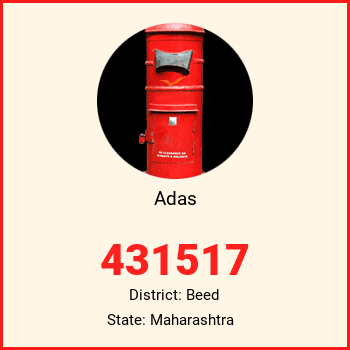 Adas pin code, district Beed in Maharashtra