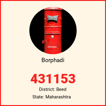 Borphadi pin code, district Beed in Maharashtra