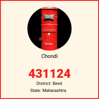 Chondi pin code, district Beed in Maharashtra