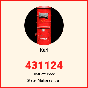 Kari pin code, district Beed in Maharashtra