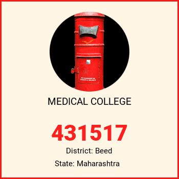 MEDICAL COLLEGE pin code, district Beed in Maharashtra