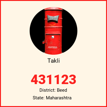 Takli pin code, district Beed in Maharashtra