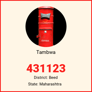 Tambwa pin code, district Beed in Maharashtra