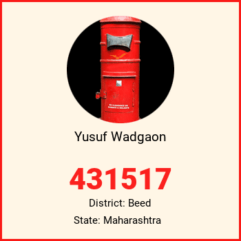 Yusuf Wadgaon pin code, district Beed in Maharashtra