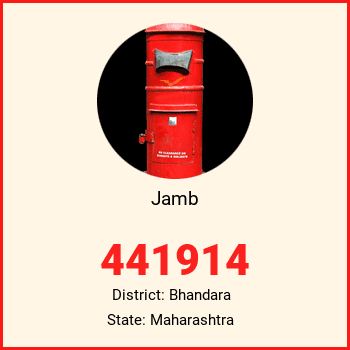 Jamb pin code, district Bhandara in Maharashtra