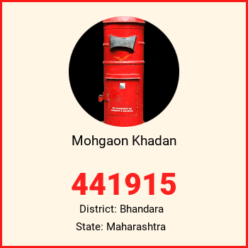 Mohgaon Khadan pin code, district Bhandara in Maharashtra