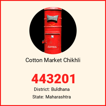 Cotton Market Chikhli pin code, district Buldhana in Maharashtra