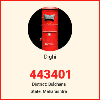 Dighi pin code, district Buldhana in Maharashtra