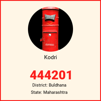 Kodri pin code, district Buldhana in Maharashtra