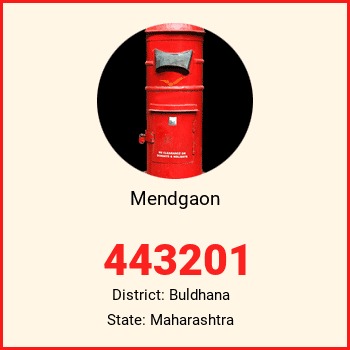 Mendgaon pin code, district Buldhana in Maharashtra