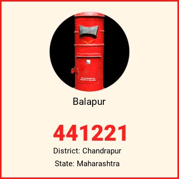 Balapur pin code, district Chandrapur in Maharashtra