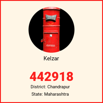 Kelzar pin code, district Chandrapur in Maharashtra