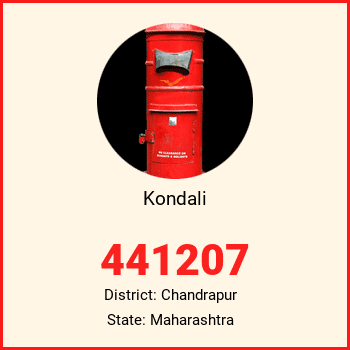 Kondali pin code, district Chandrapur in Maharashtra