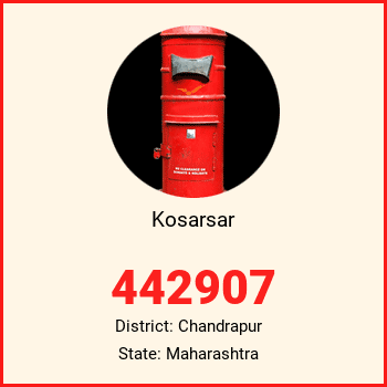 Kosarsar pin code, district Chandrapur in Maharashtra