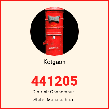 Kotgaon pin code, district Chandrapur in Maharashtra