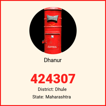 Dhanur pin code, district Dhule in Maharashtra