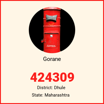Gorane pin code, district Dhule in Maharashtra