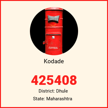 Kodade pin code, district Dhule in Maharashtra