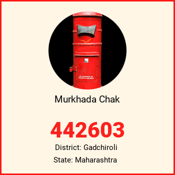 Murkhada Chak pin code, district Gadchiroli in Maharashtra