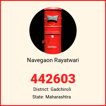 Navegaon Rayatwari pin code, district Gadchiroli in Maharashtra