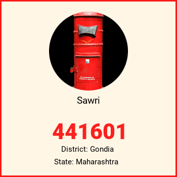 Sawri pin code, district Gondia in Maharashtra