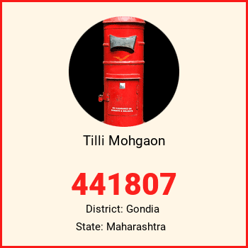 Tilli Mohgaon pin code, district Gondia in Maharashtra