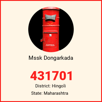 Mssk Dongarkada pin code, district Hingoli in Maharashtra