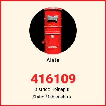 Alate pin code, district Kolhapur in Maharashtra