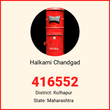 Halkarni Chandgad pin code, district Kolhapur in Maharashtra
