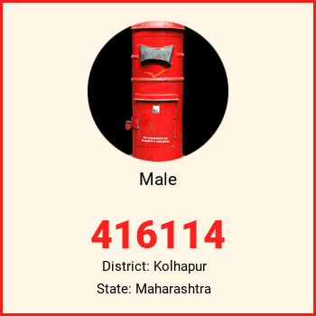 Male pin code, district Kolhapur in Maharashtra