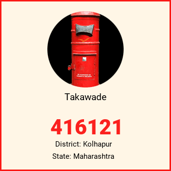 Takawade pin code, district Kolhapur in Maharashtra
