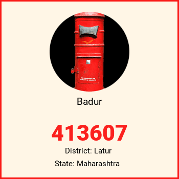 Badur pin code, district Latur in Maharashtra