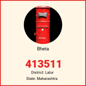 Bheta pin code, district Latur in Maharashtra