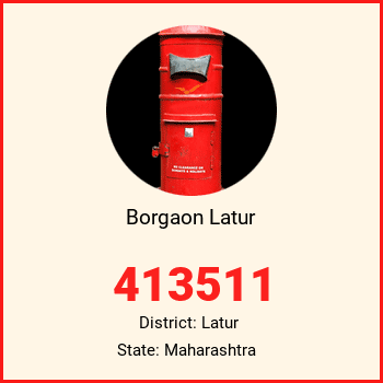 Borgaon Latur pin code, district Latur in Maharashtra