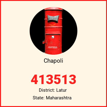 Chapoli pin code, district Latur in Maharashtra