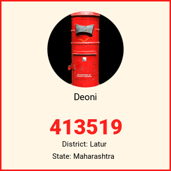Deoni pin code, district Latur in Maharashtra