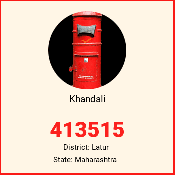 Khandali pin code, district Latur in Maharashtra