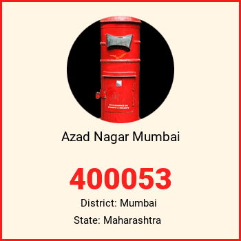Azad Nagar Mumbai pin code, district Mumbai in Maharashtra