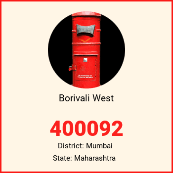 Borivali West pin code, district Mumbai in Maharashtra