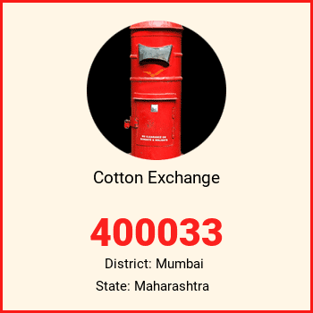 Cotton Exchange pin code, district Mumbai in Maharashtra