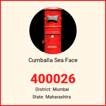 Cumballa Sea Face pin code, district Mumbai in Maharashtra