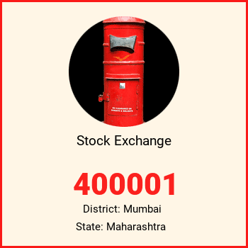 Stock Exchange pin code, district Mumbai in Maharashtra